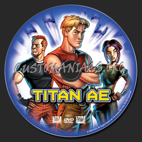 Titan AE dvd label