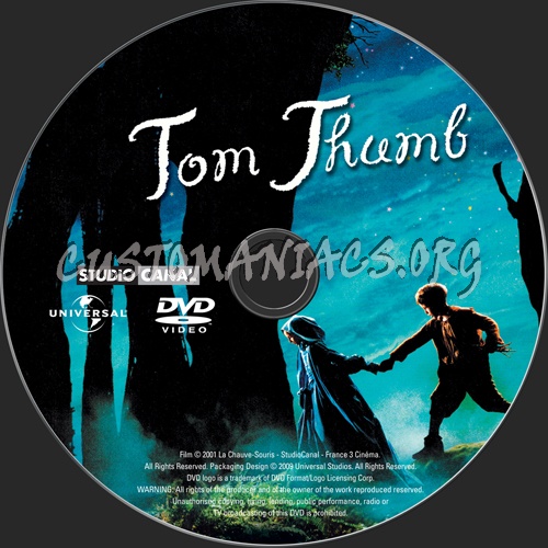 Tom Thumb dvd label