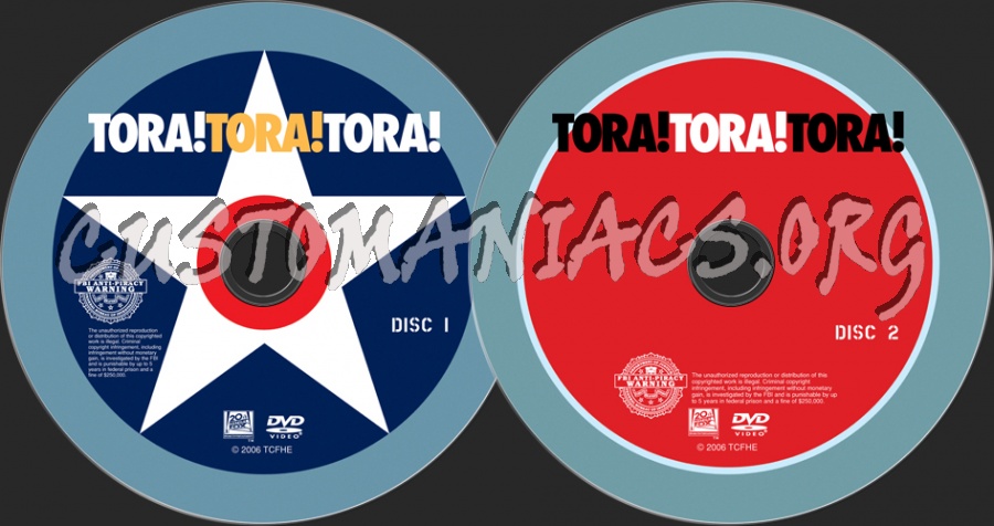 Tora! Tora! Tora! dvd label