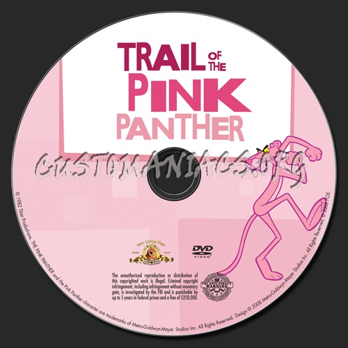 Trail of the Pink Panther dvd label