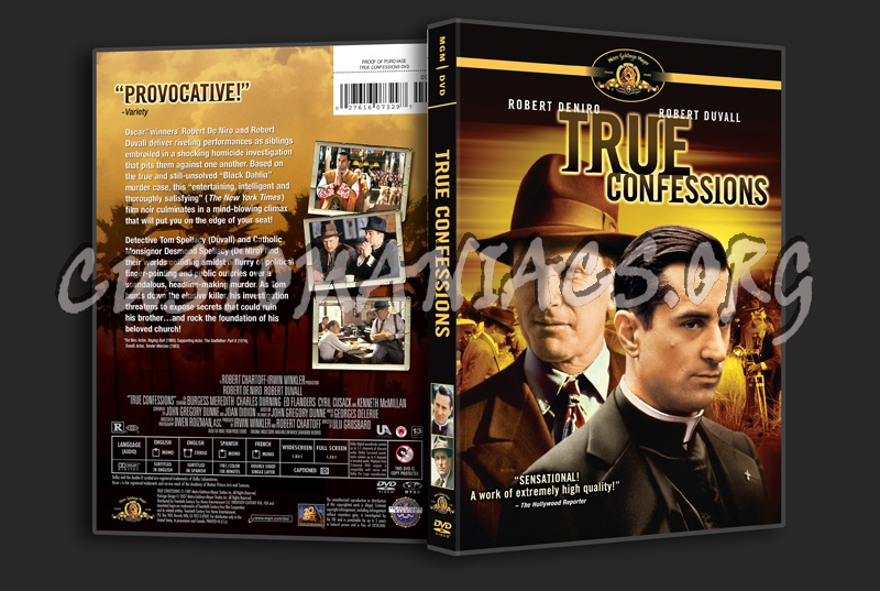 True Confessions dvd cover