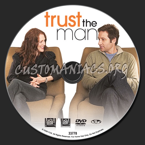 Trust the Man dvd label