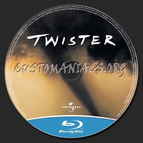 Twister blu-ray label