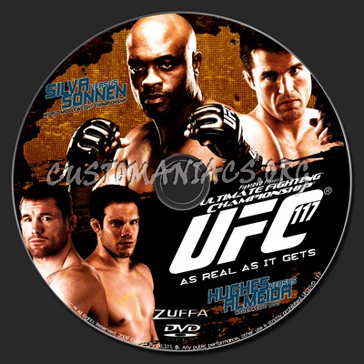 UFC 117 Silva vs. Sonnen dvd label