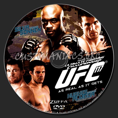 UFC 117 Silva vs. Sonnen dvd label