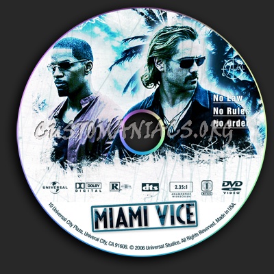 Miami Vice dvd label