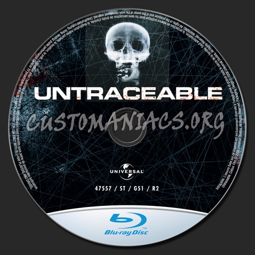 Untraceable blu-ray label