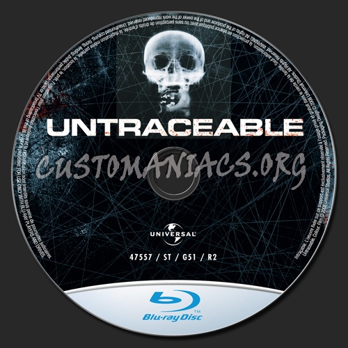 Untraceable blu-ray label