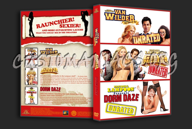 Van Wilder: The Rise of Taj / Gold Diggers / Dorm Daze dvd cover