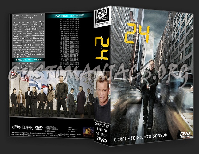 24 Complete Season 1-8 dvd cover