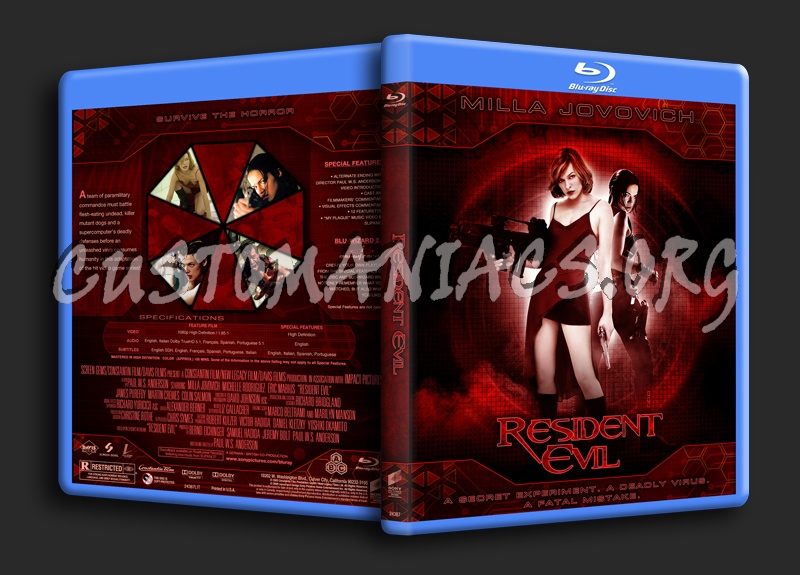 Resident Evil blu-ray cover