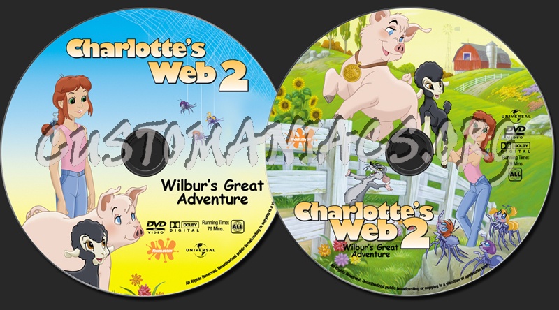 Charlotte's Web 2 - Wilbur's Great Adventure dvd label