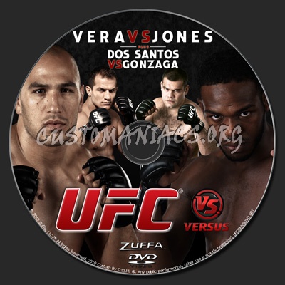 UFC on Versus 1 Vera vs. Jones dvd label
