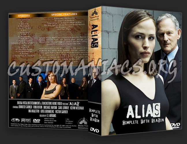 Alias complete Seasons 1-5 dvd cover