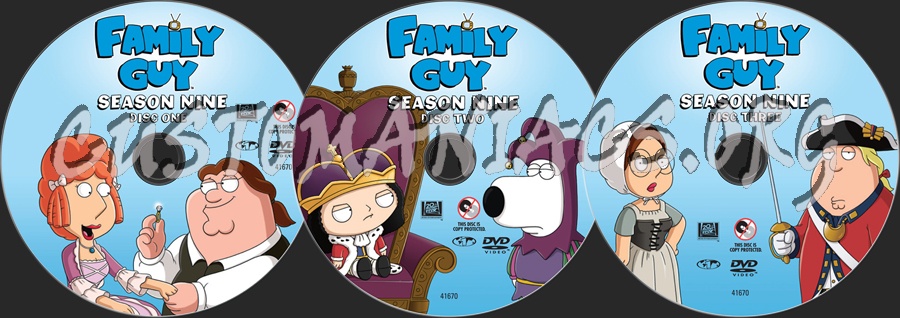 Family Guy Season 9 dvd label