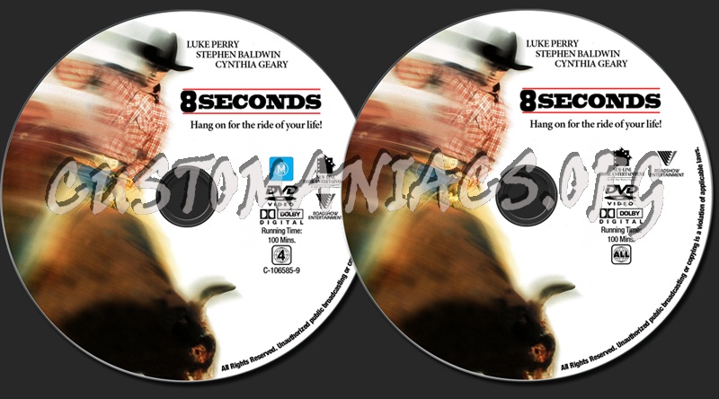 8 Seconds dvd label