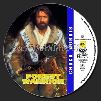 Chuck Norris Collection - Forest Warrior dvd label