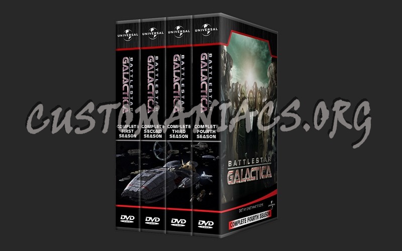 Battlestar Galactica Complete Series 1-4 dvd cover