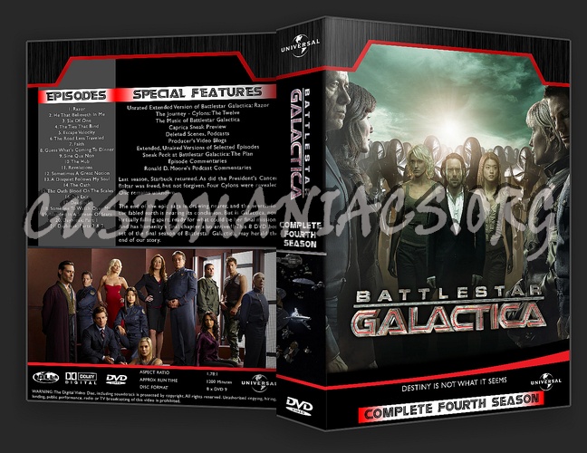 Battlestar Galactica Complete Series 1-4 dvd cover