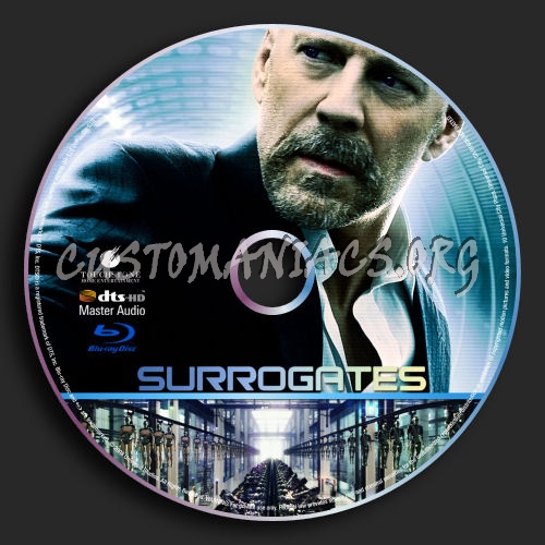 Surrogates blu-ray label