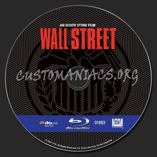 Wall Street blu-ray label