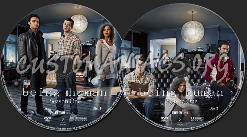 Being Human Season 1 dvd label