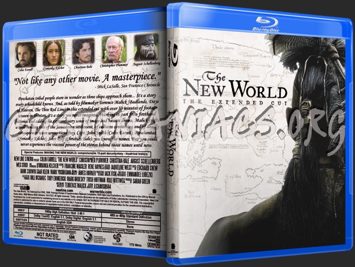 The New World blu-ray cover