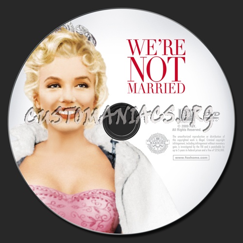 We're Not Married dvd label