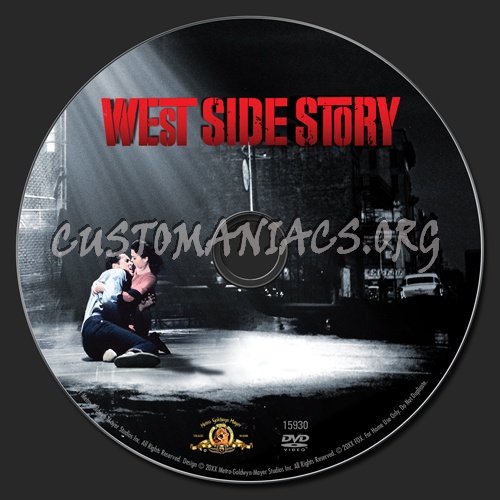 West Side Story dvd label