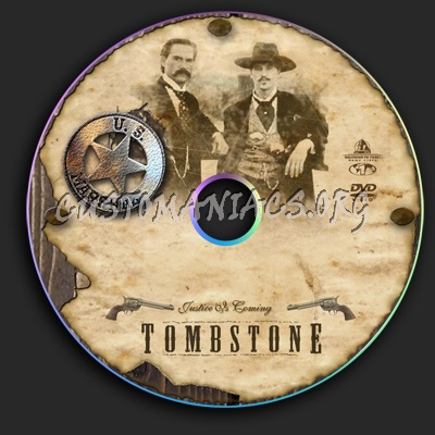 Tombstone dvd label