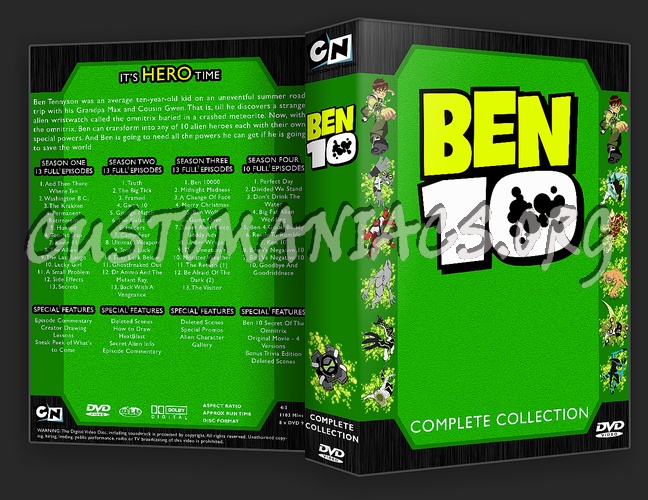 Ben 10 Complete Collection dvd cover