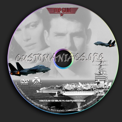 Top Gun dvd label