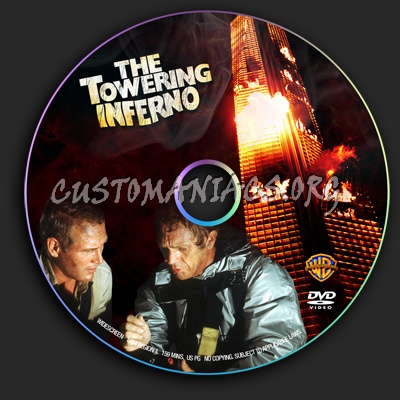 The Towering Inferno dvd label