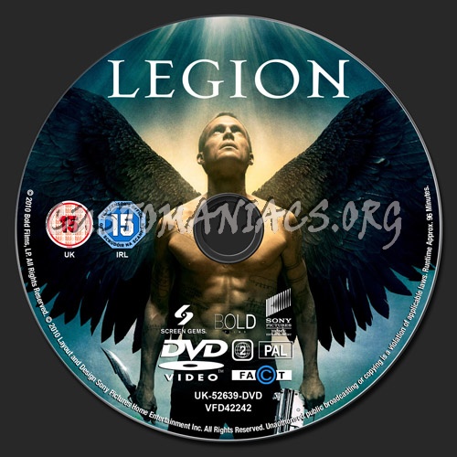 Legion dvd label