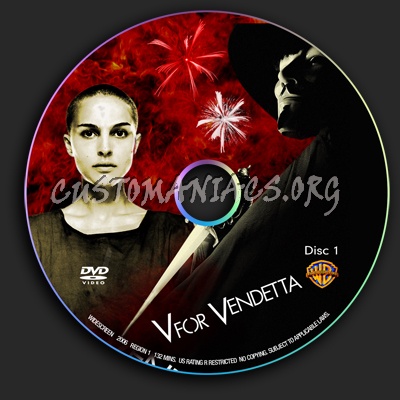 V for Vendetta dvd label