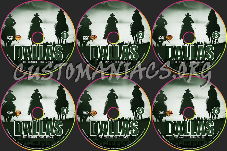 Dallas - Season 3 dvd label