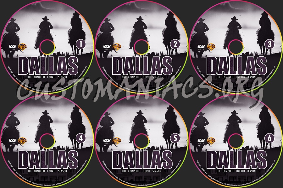 Dallas - Season 4 dvd label