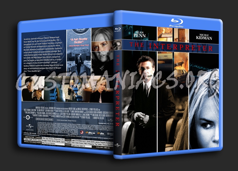 The Interpreter blu-ray cover