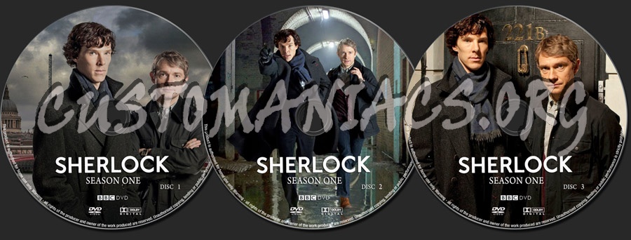 Sherlock Season 1 dvd label