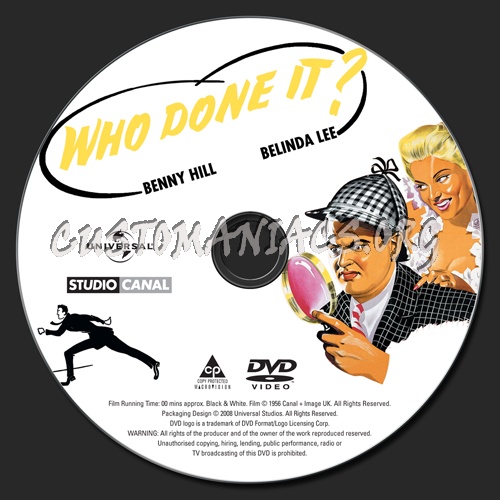Who Done It dvd label