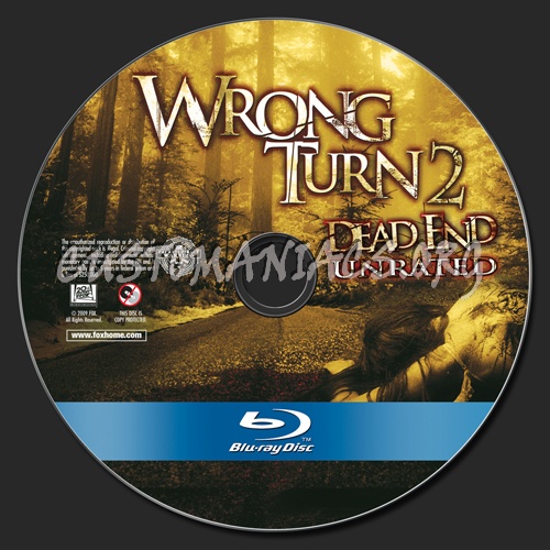 Wrong Turn 2 blu-ray label