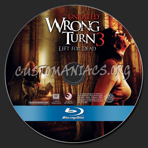 Wrong Turn 3 blu-ray label