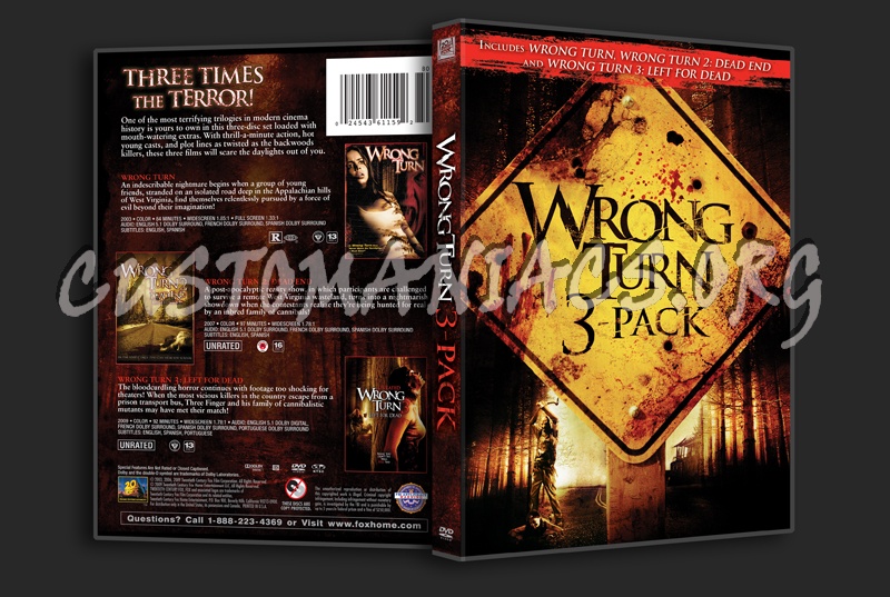 Wrong Turn Trilogy dvd cover