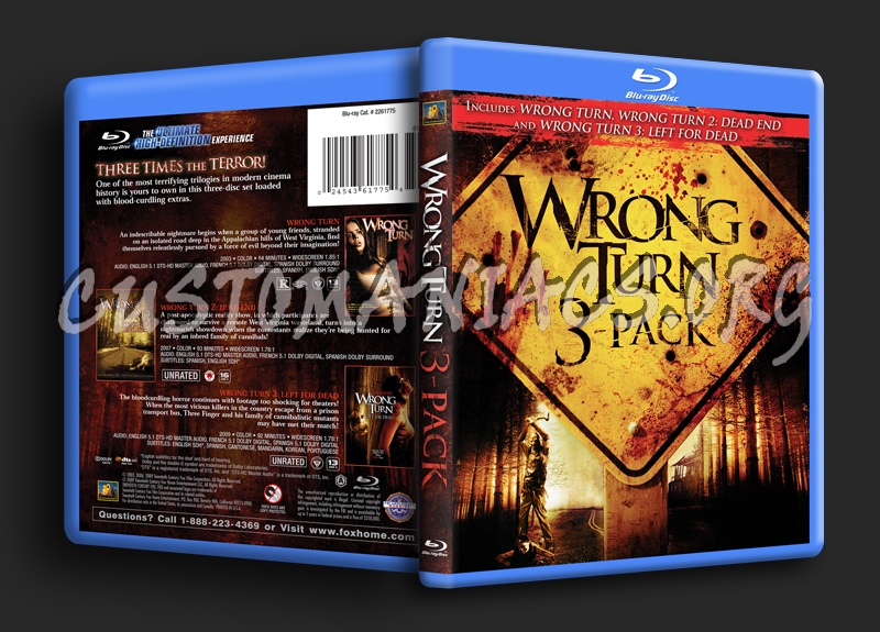 Wrong Turn 3-Pack blu-ray cover