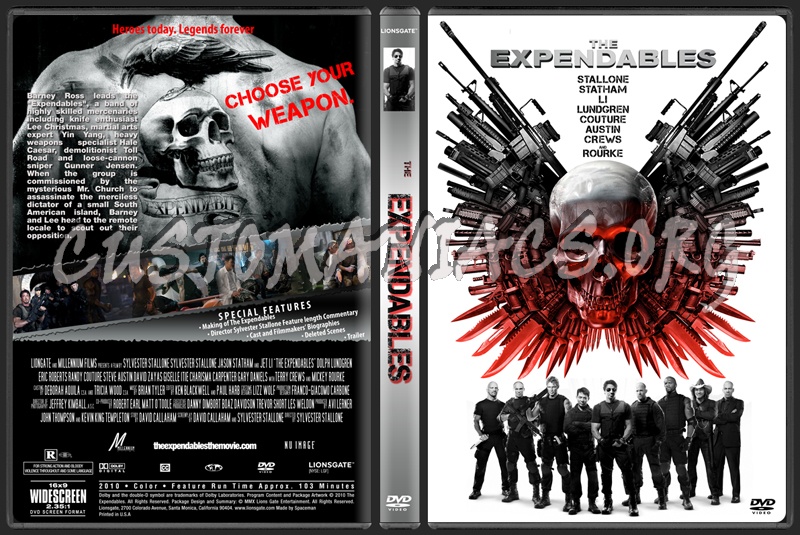 The Expendables dvd cover