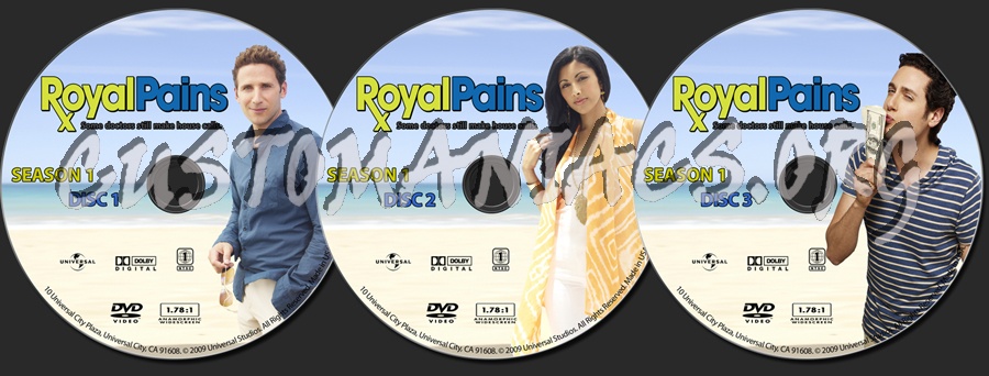 Royal Pains dvd label