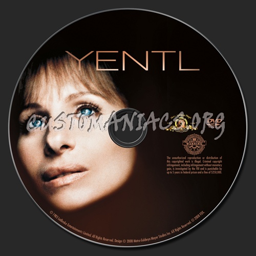 Yentl dvd label