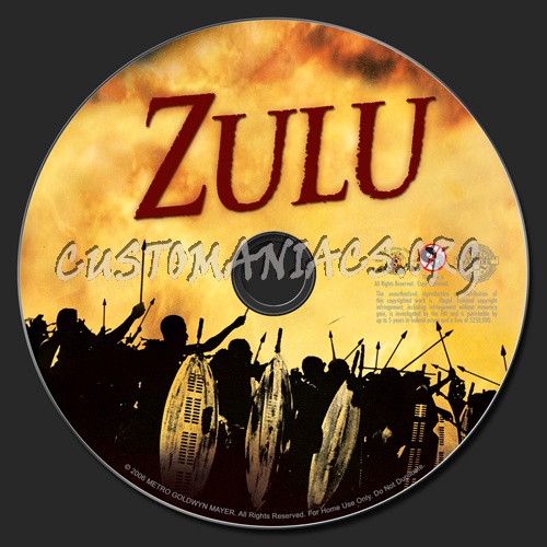 Zulu dvd label