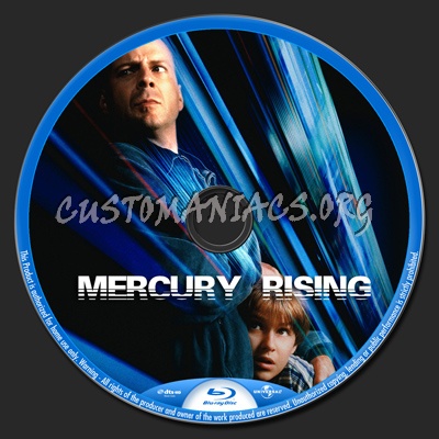 Mercury Rising blu-ray label