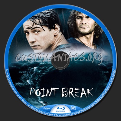 Point Break blu-ray label